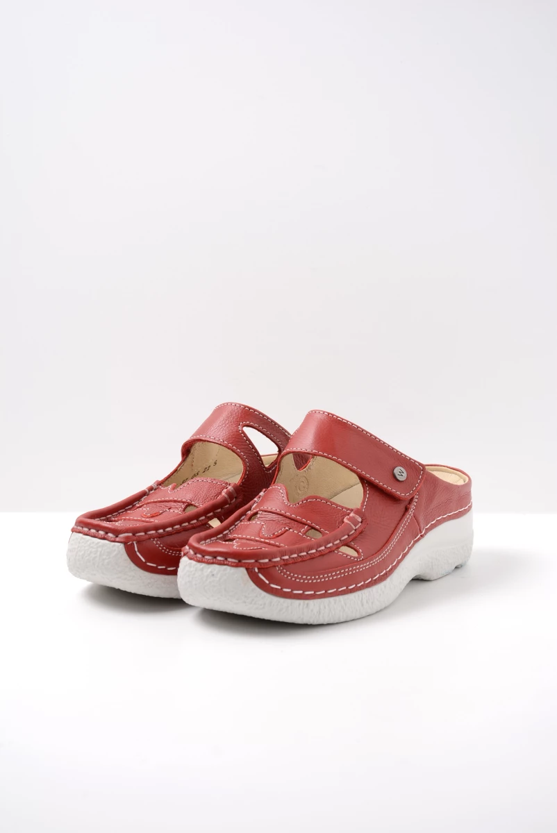 Wolky Slippers 06234 Roll Talaria 20570 rood zomer leer