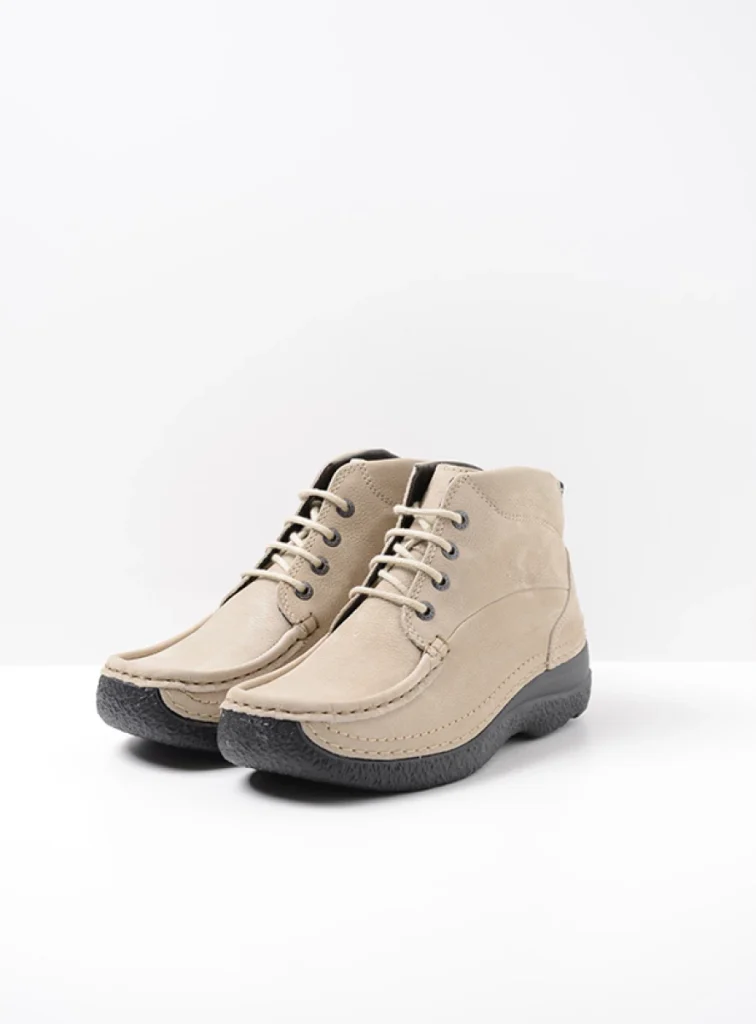 Wolky Hoge veterschoenen 06242 Roll Shoot 11125 safari nubuck