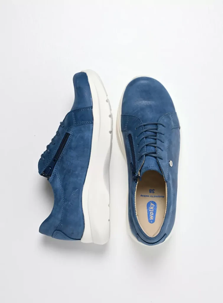 Wolky Sneakers 06401 Blitz 36804 blauw effectleer