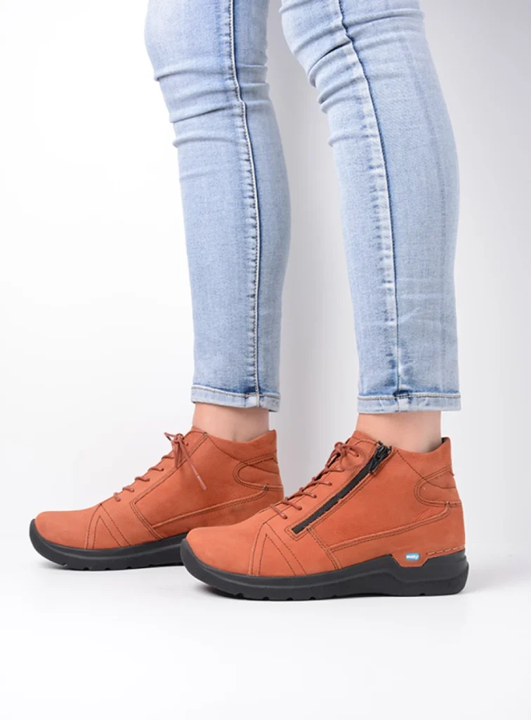 Wolky Hoge veterschoenen 06606 Why 11434 terra nubuck