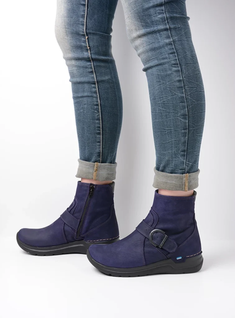 Wolky Enkellaarsjes 06611 Okay 11600 paars nubuck