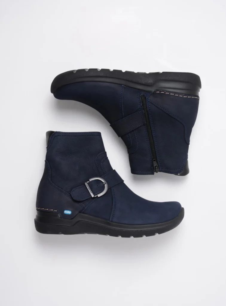 Wolky Enkellaarsjes 06611 Okay 11800 blauw nubuck