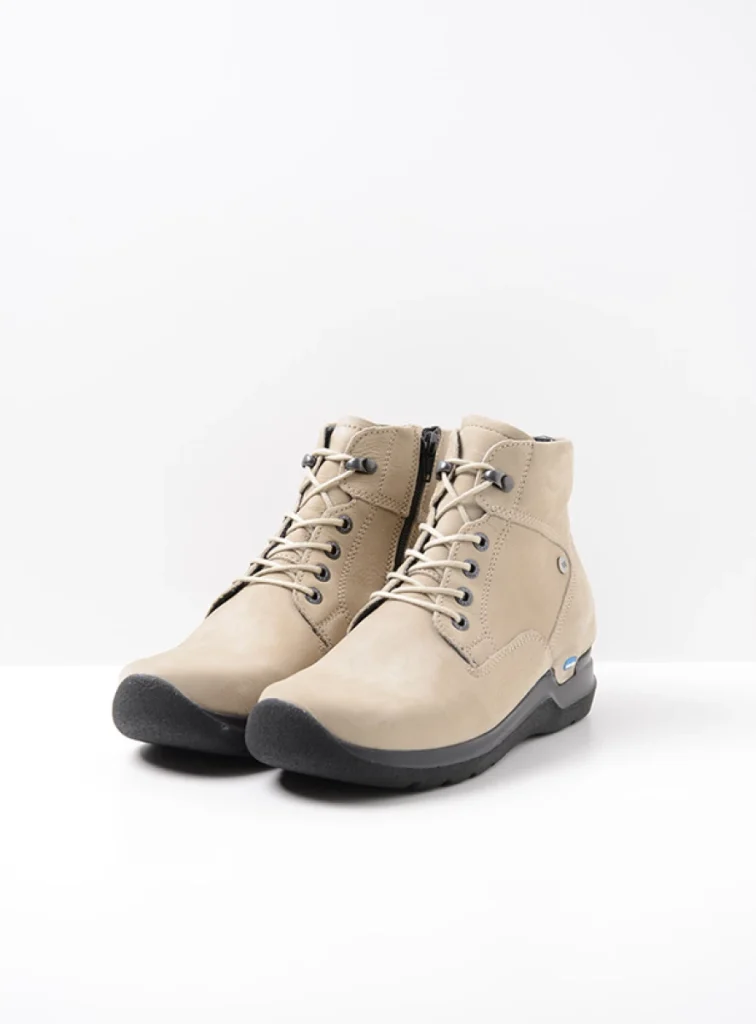 Wolky Hoge veterschoenen 06616 Whynot HV 10125 safari nubuck