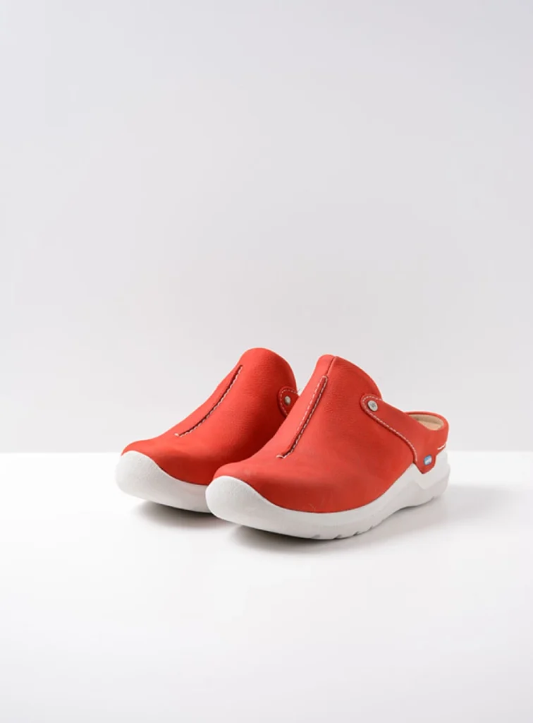 Wolky Slippers 06625 Holland DB 98570 rood nubuck