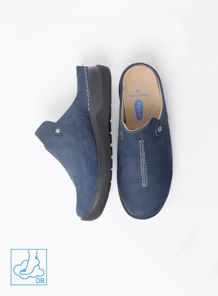 Wolky Klompen 06625 Holland DB 98800 blauw nubuck