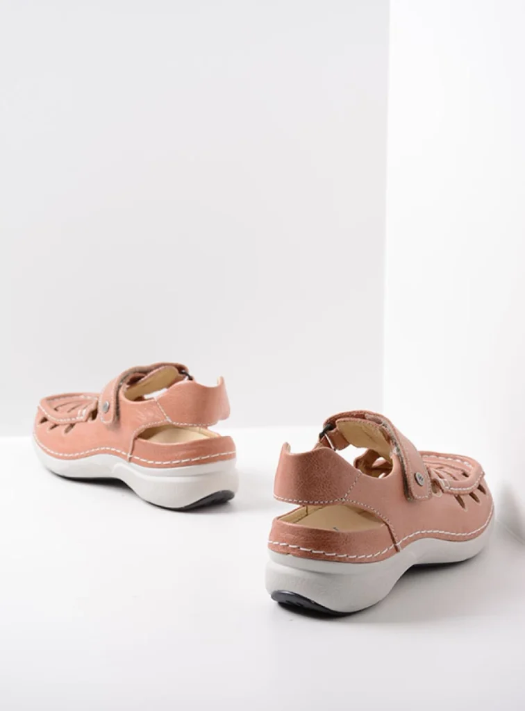 Wolky Sandalen 07204 Rolling Sun 35435 oud roze leer