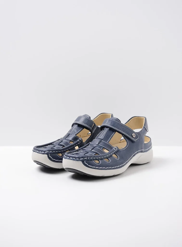 Wolky Comfortschoenen 07204 Rolling Sun 35800 blauw leer