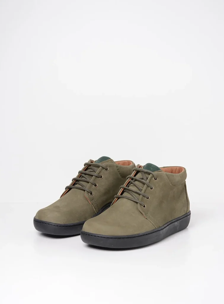 Wolky Hoge veterschoenen 08100 Kansas Lady XW 11709 pesto groen nubuck